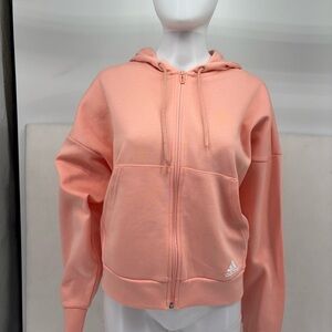 Adidas Women's Peach Zip-Up Hoodie